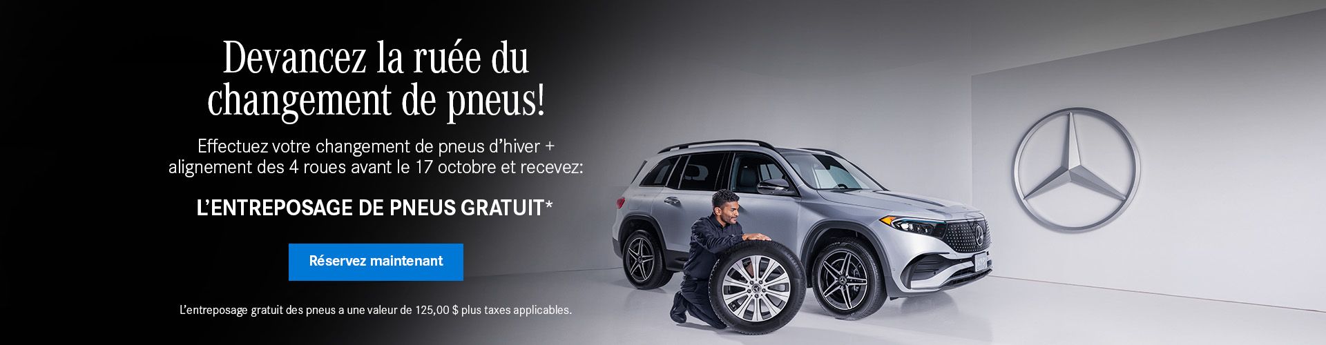 Devancez la ruee du rhangement de pneus