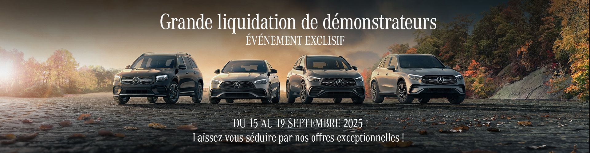 Grande liquidation de demonstrateurs