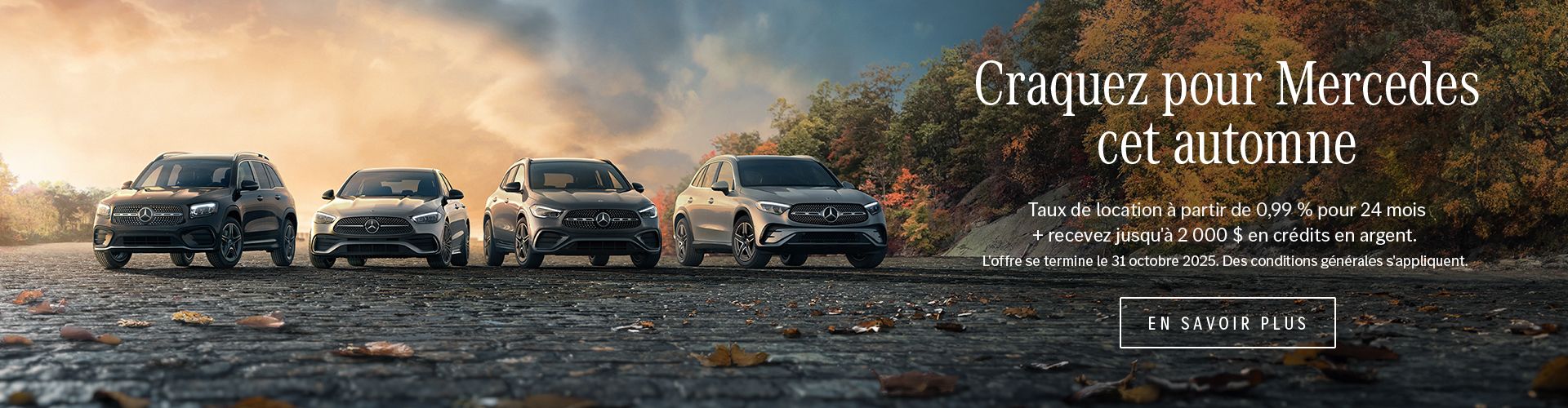 Crquez pour Mercedes cet automne