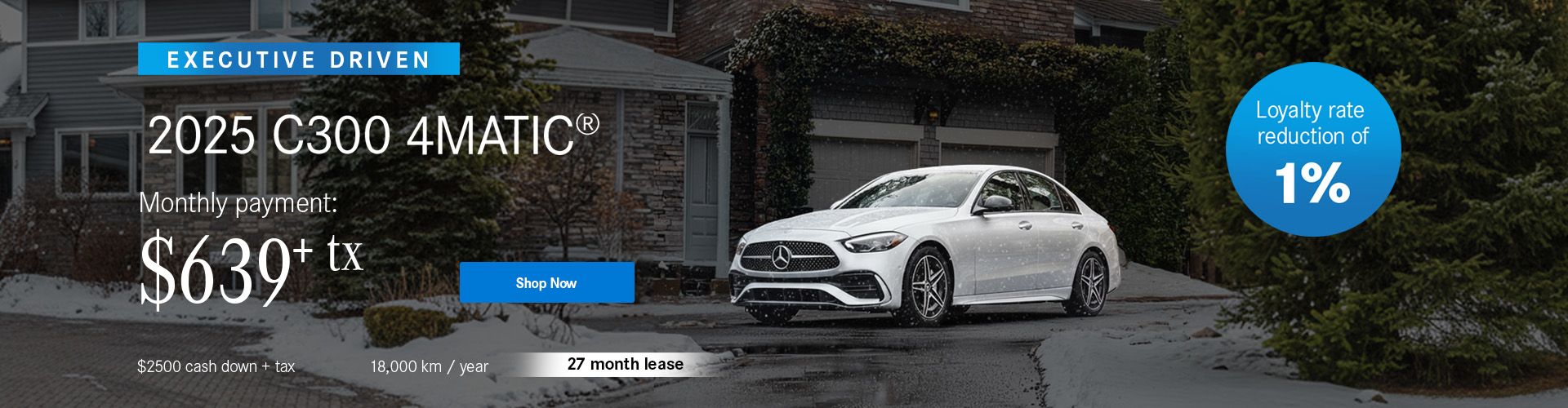 Executive Driven 2025 C300 4MATIC