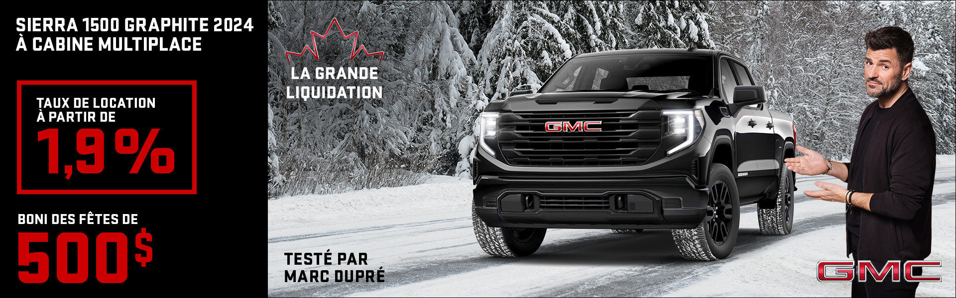 Évènement GMC Sierra 1500 Graphite 2024