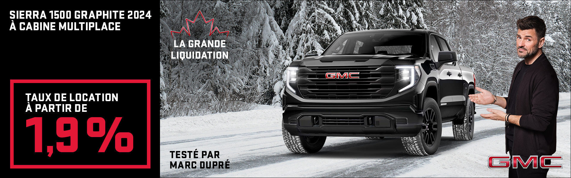 Évènement GMC Sierra 1500 Graphite 2024