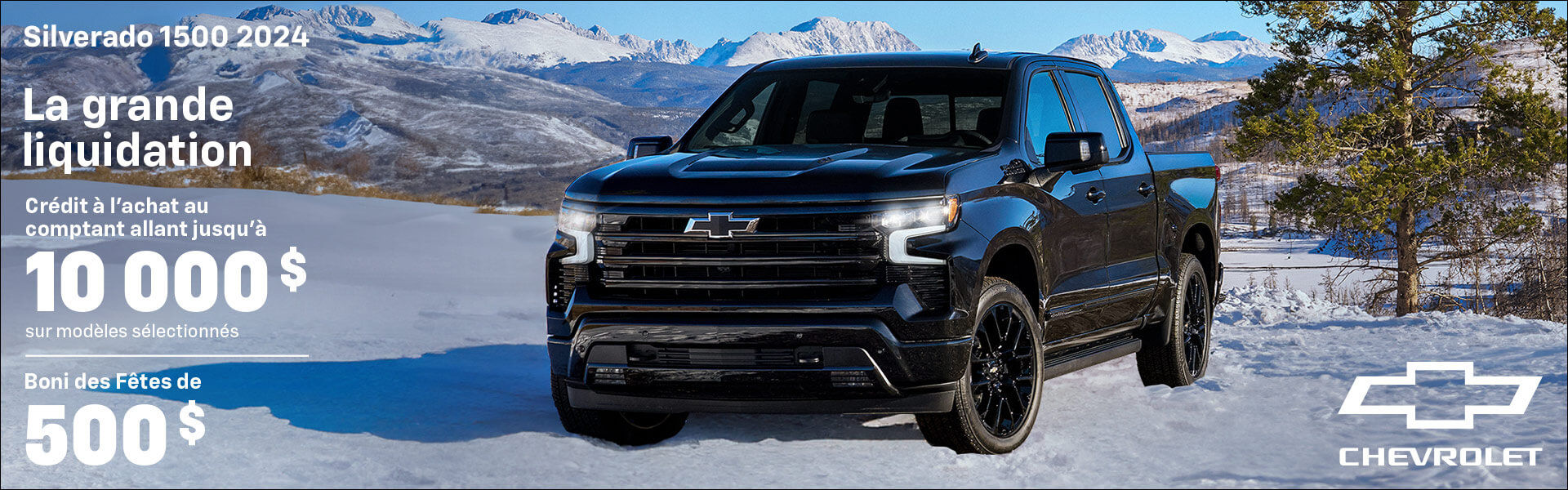 Événement CHEV - Silverado 1500 Rebate