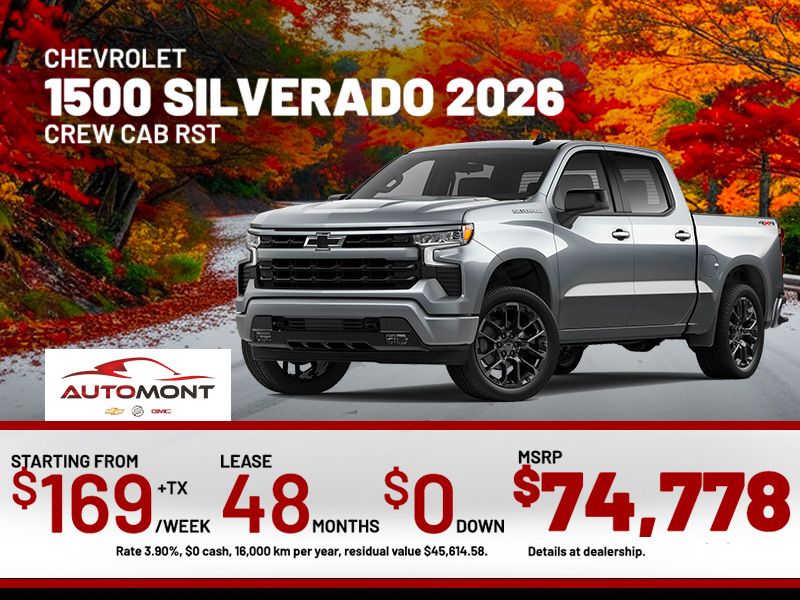 Chevrolet 1500 Silverado RST 2026