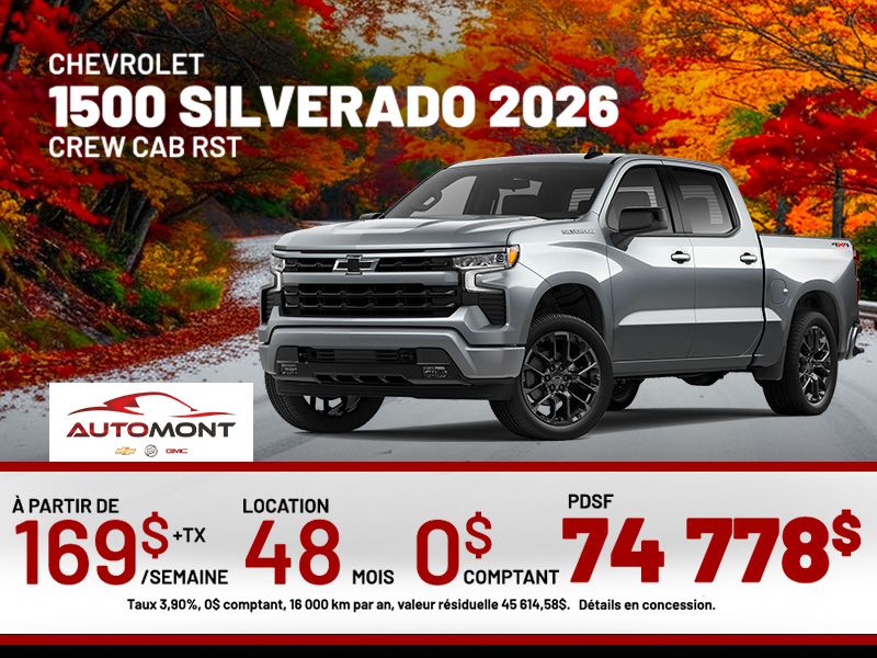 Chevrolet 1500 Silverado RST 2026