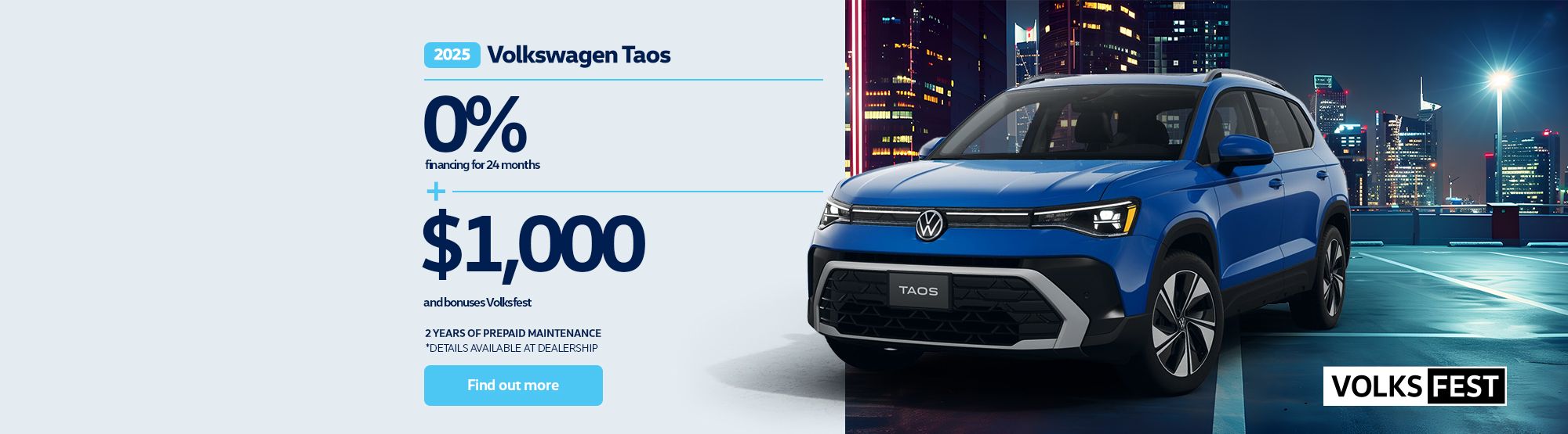 2025  VW Taos Promo