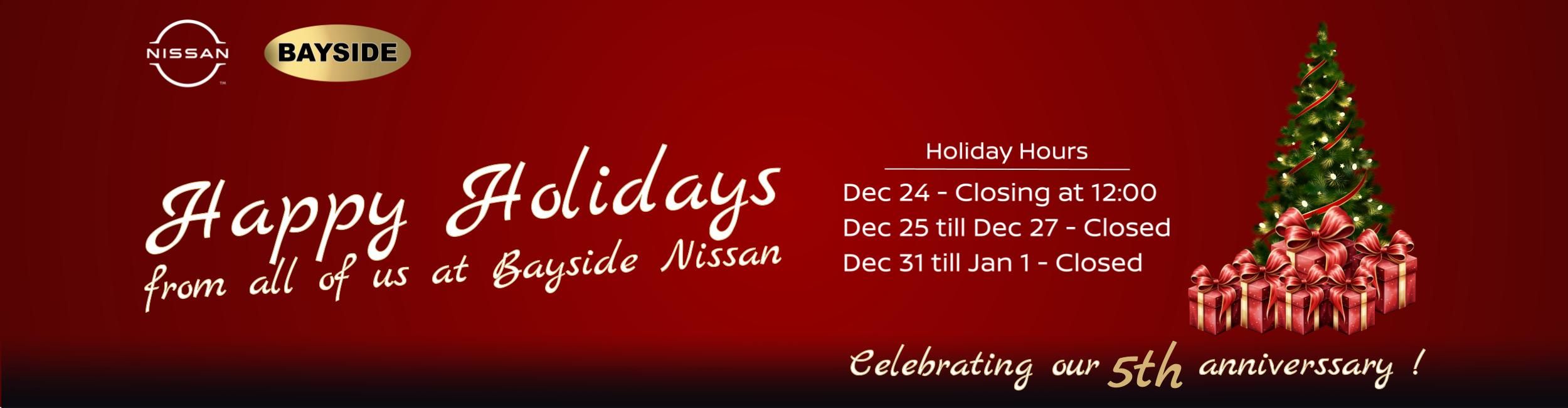 HOLIDAY HOURS