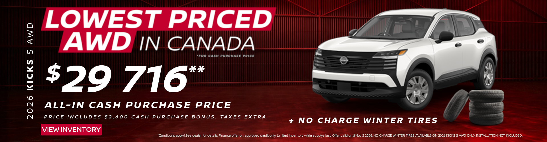 LOWEST PRICED AWD IN CANADA
