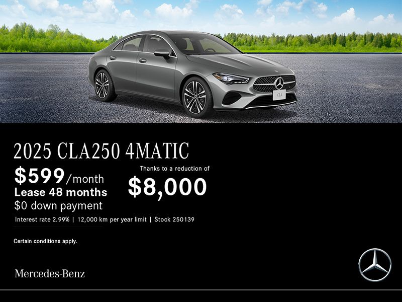 The 2025 Mercedes-Benz CLA 250 4MATIC