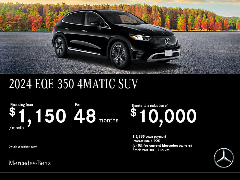 The 2024 Mercedes-Benz EQE 350 4MATIC SUV