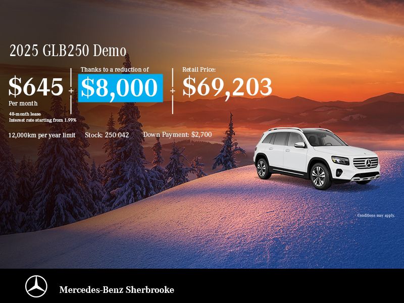 2025 GLB250  SUV Demo