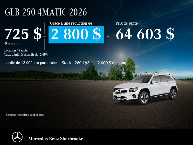 Mercedes-Benz GLB 250 4MATIC 2026