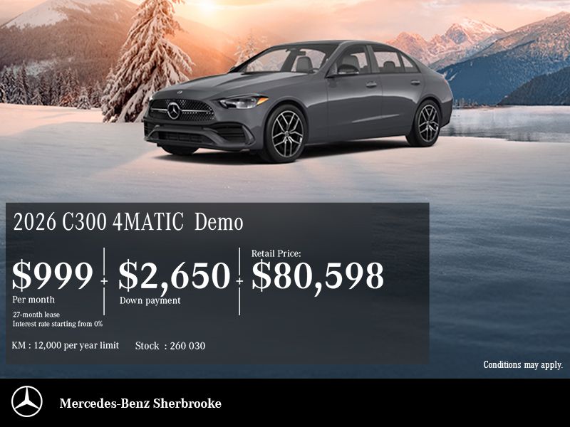 The 2026 Mercedes-Benz C300 4MATIC