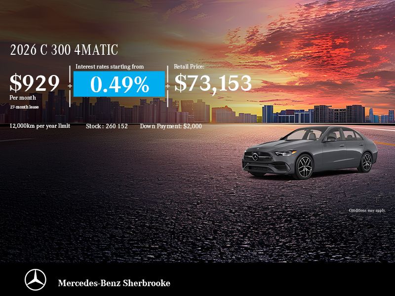 The 2026 Mercedes-Benz C300 4MATIC