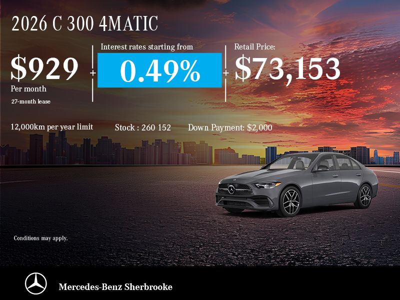 The 2026 Mercedes-Benz C300 4MATIC