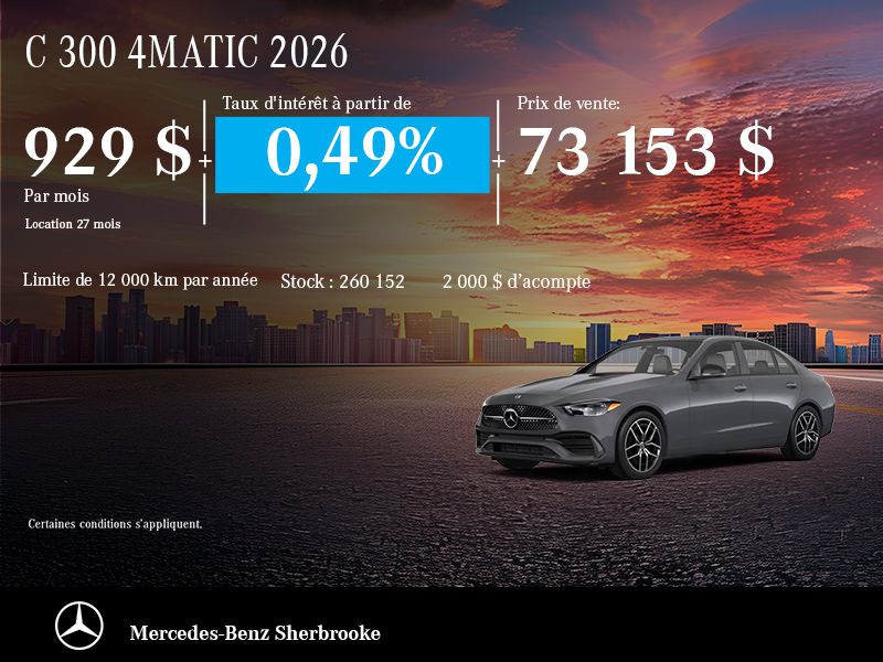 Mercedes-Benz C300 4MATIC 2026