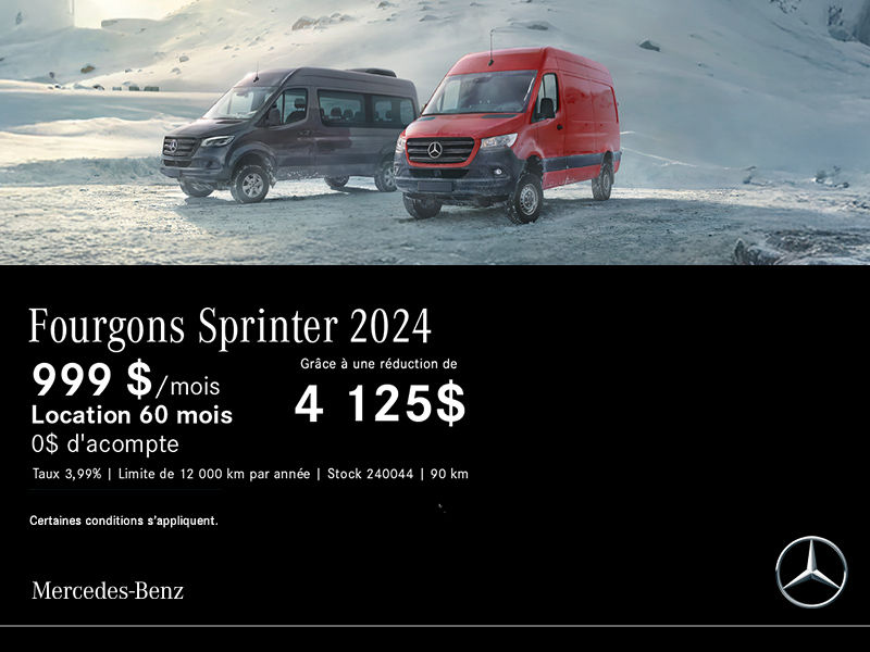 Fourgons Sprinter 2024