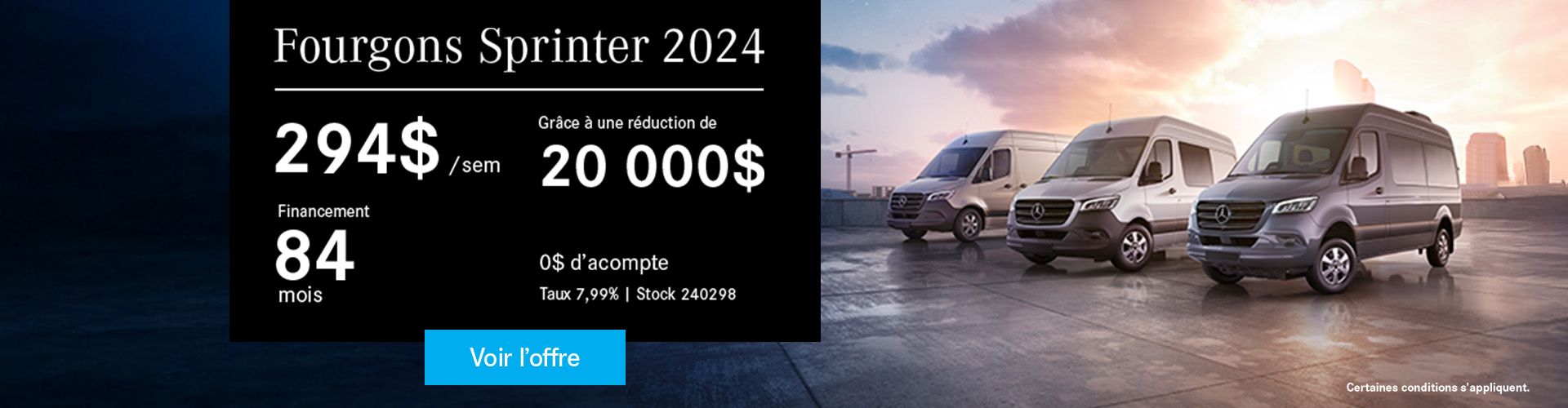 Mercedes-Benz Fourgon Sprinter 2024