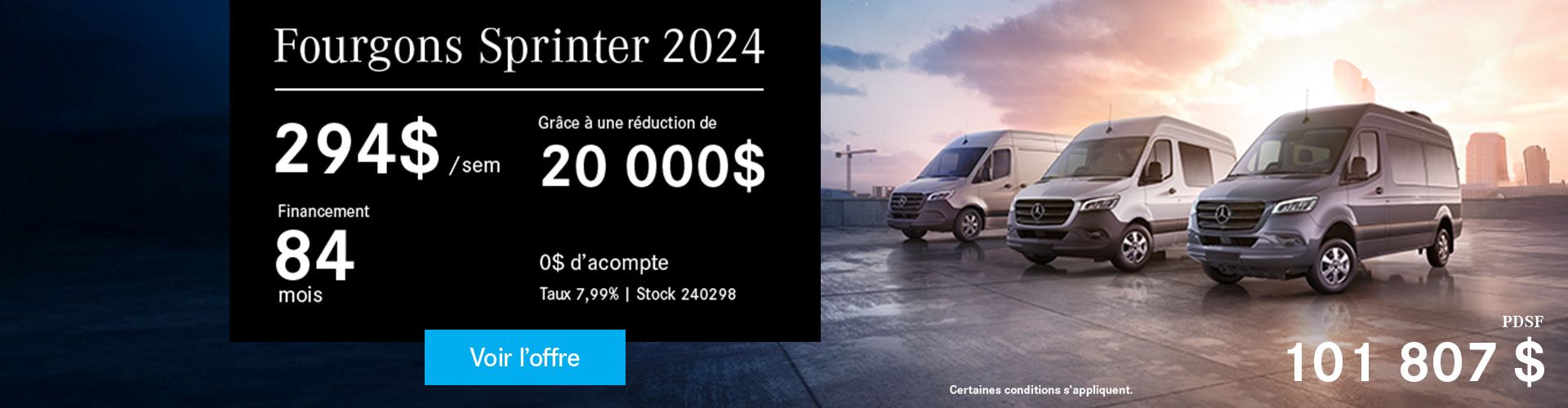 Mercedes-Benz Fourgon Sprinter 2024