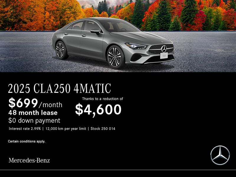 2025 Mercedes-Benz CLA250 4MATIC