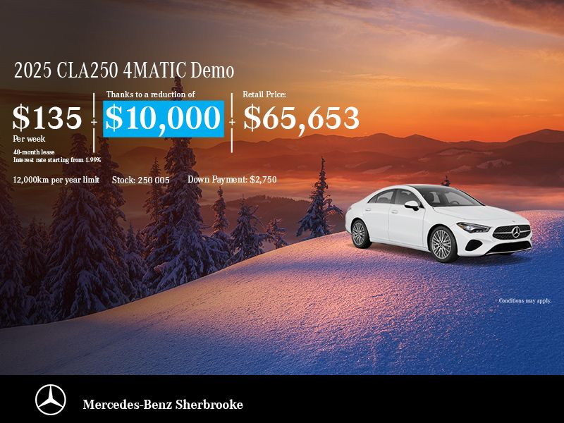 2025 Mercedes-Benz CLA250 4MATIC Demo