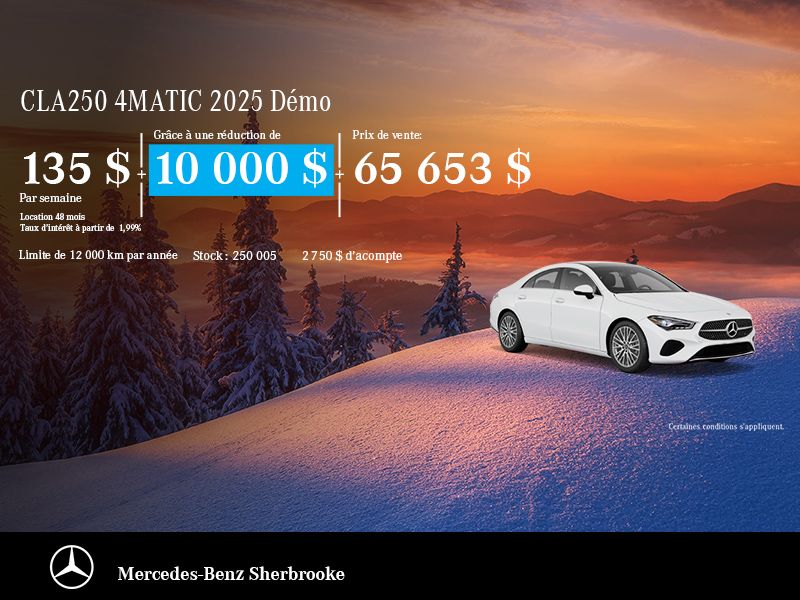 Mercedes-Benz CLA 250 4MATIC 2025 Démo