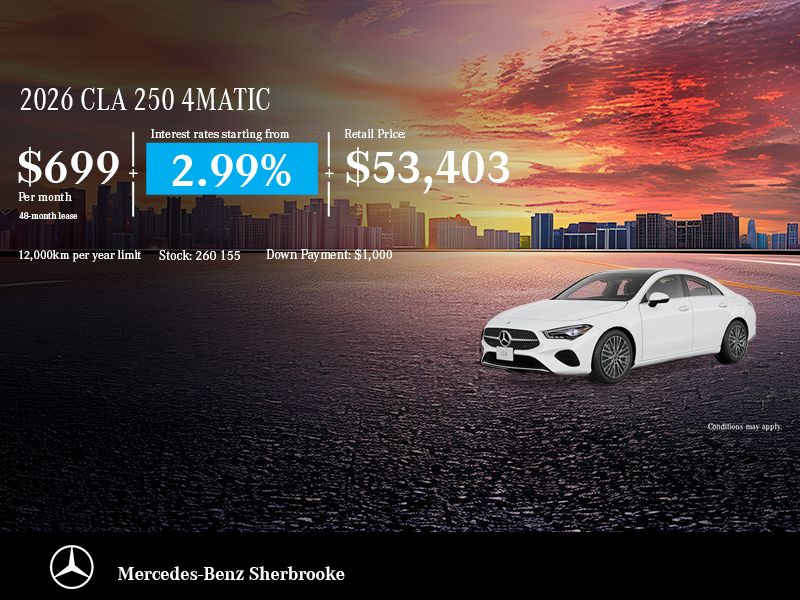 2026 Mercedes-Benz CLA250 4MATIC