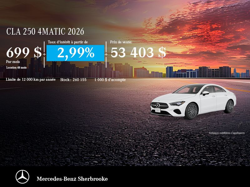 Mercedes-Benz CLA 250 4MATIC 2026