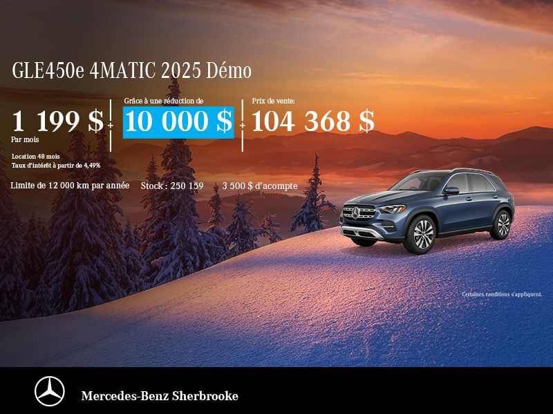 Mercedes-Benz GLE450 4MATIC 2025 Démo