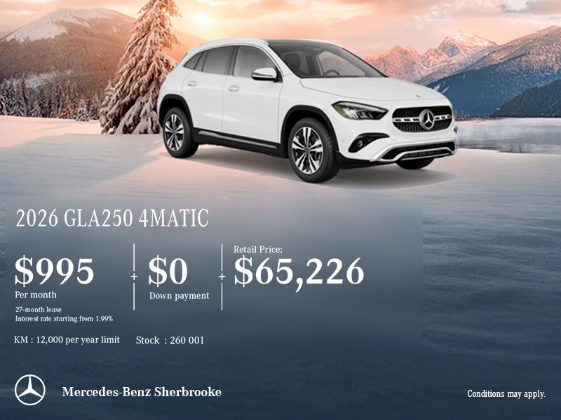 The 2026 Mercedes-Benz GLA250  4MATIC