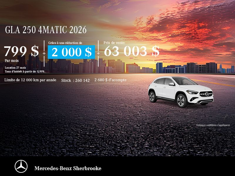 Mercedes-Benz GLA250 4MATIC 2026