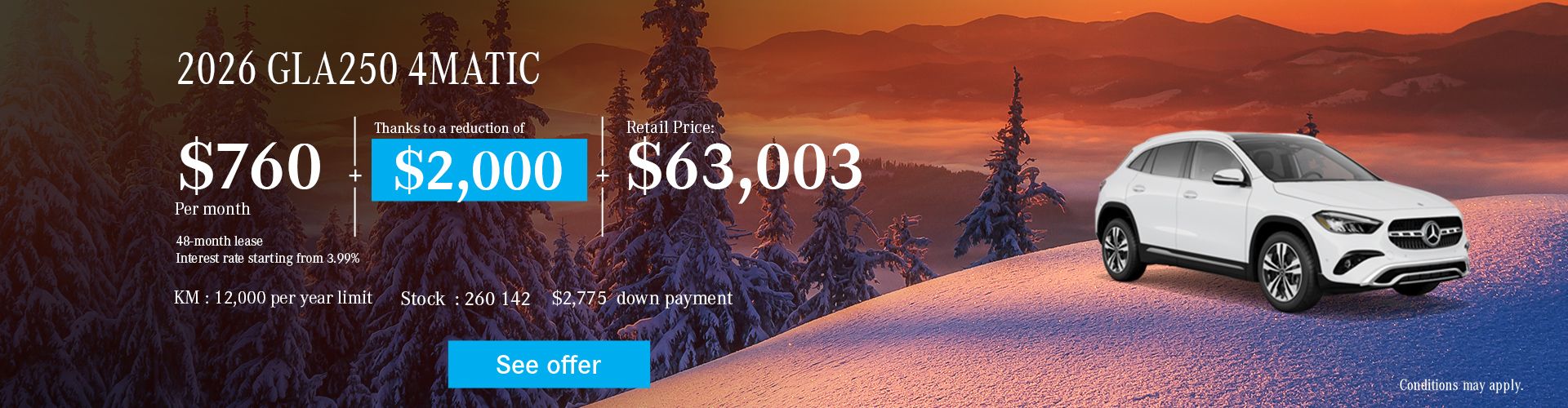 2026 Mercedes-Benz GLA250 4MATIC