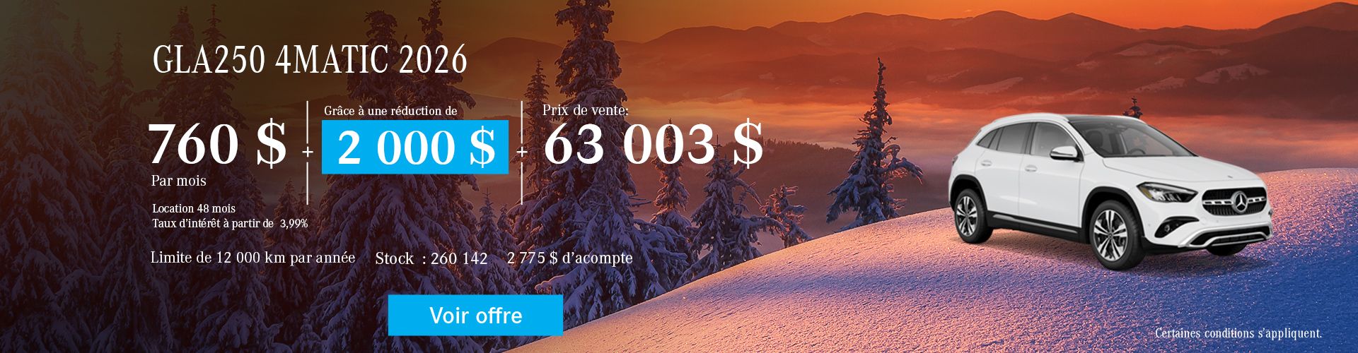 Mercedes-Benz GLA250 4MATIC 2026