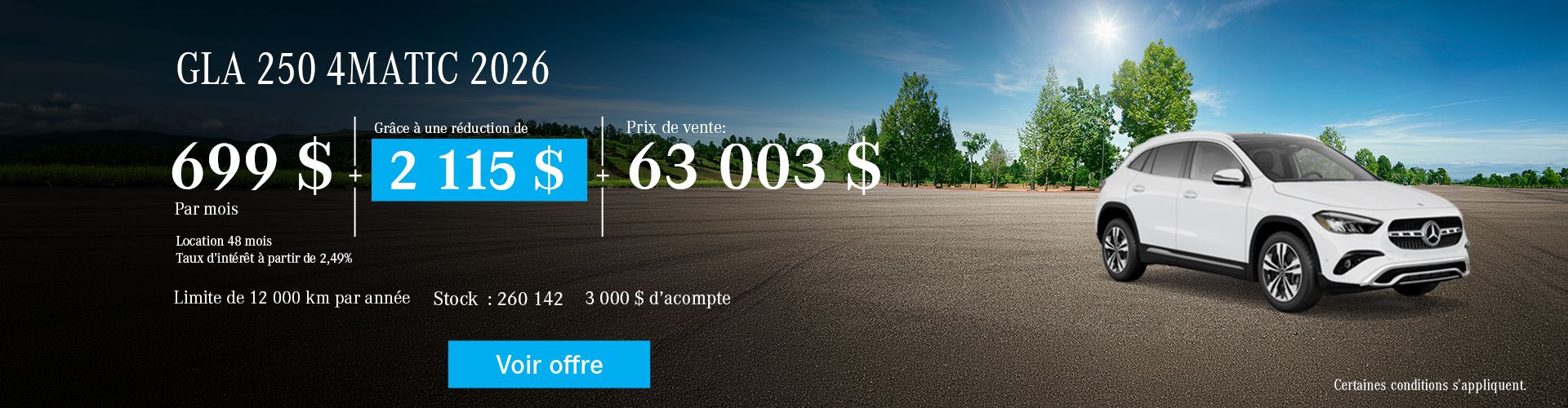 Mercedes-Benz GLA250 4MATIC 2026