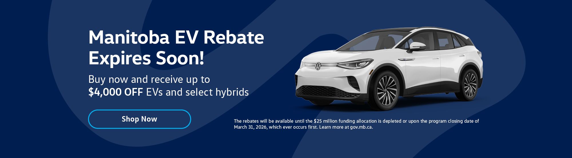 Manitoba EV Rebate Expires Soon!