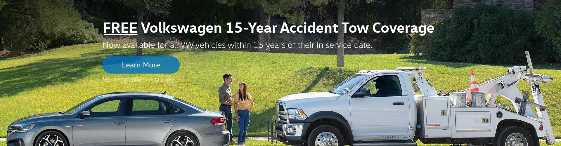 VW 15 Year Accident Towing Coverage