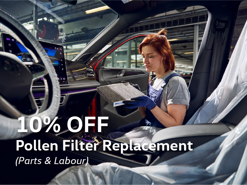 10% OFF Pollen Filter Replacement
