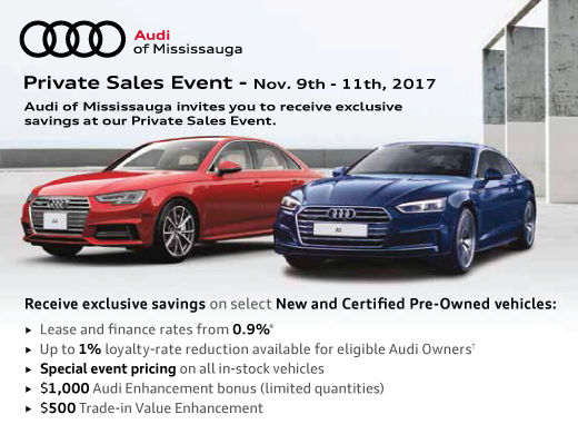 Audi Of Mississauga S Private Sales Event Audi Of Mississauga