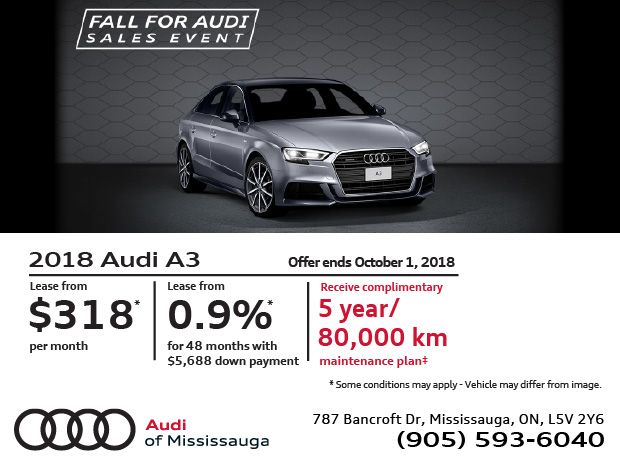 Audi A3: Fall For Audi Sales Event Audi A3: Fall For Audi Sales Event