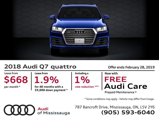 2018 Audi Q7 quattro - February Offer 2018 Audi Q7 quattro - February Offer