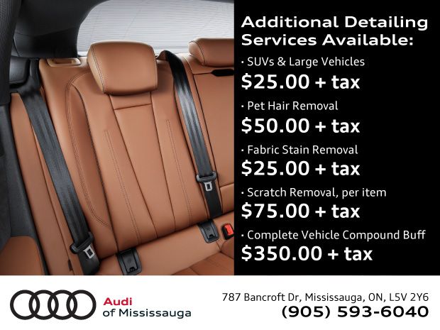 Additional Detailing Services Additional Detailing Services