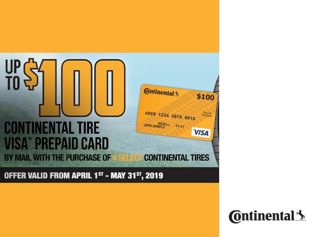 Continental - Spring 2019 Rebate Continental - Spring 2019 Rebate