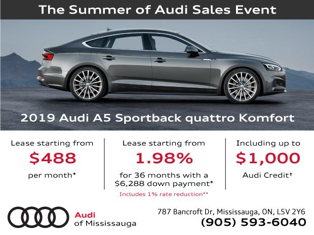 Summer of Audi Sales Event | 2019 Audi A5 Sportback Summer of Audi Sales Event | 2019 Audi A5 Sportback