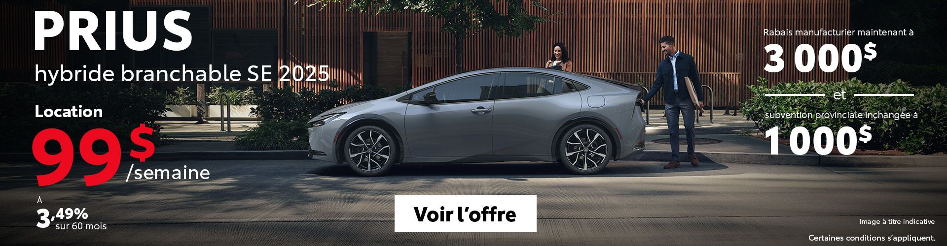 Prius hybride branchable SE 2025