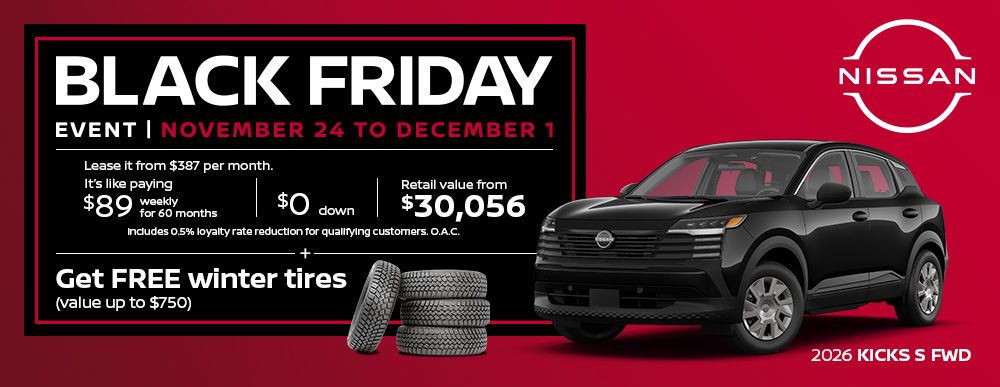 Black Friday - 2026 Kicks S