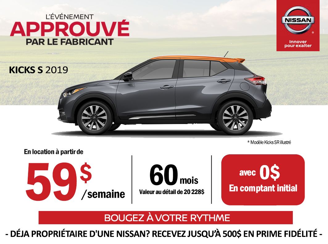 2019 Nissan Kicks Longueuil Nissan Promotion In Longueuil