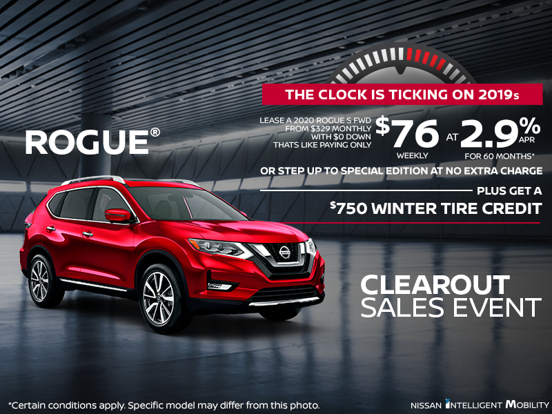 Get the 2020 Nissan Rogue Today! - Fredericton Nissan Promotion in
