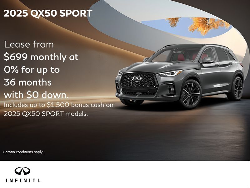 Get the 2025 INFINITI QX50!
