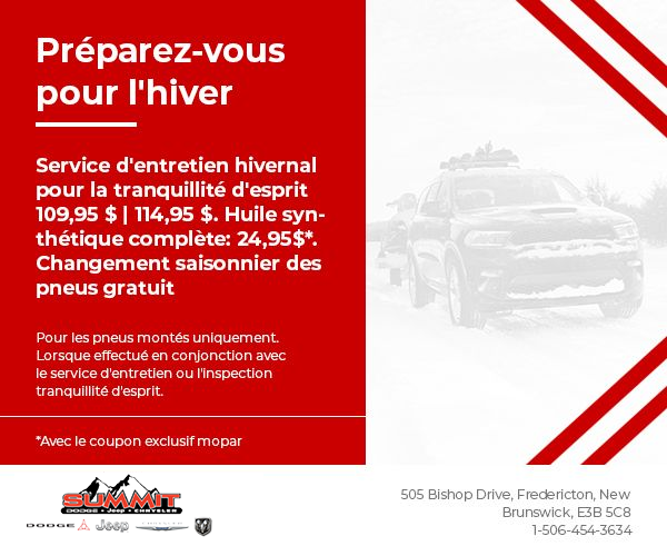 Service d'entretien hivernal