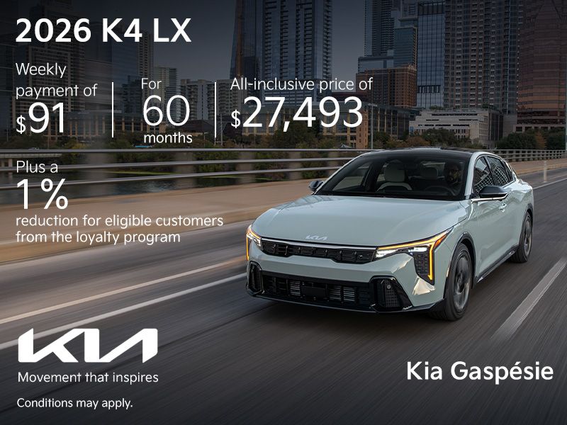 2026 Kia K4 LX